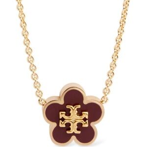 Tory Burch Kira Flower Pendant Necklace
